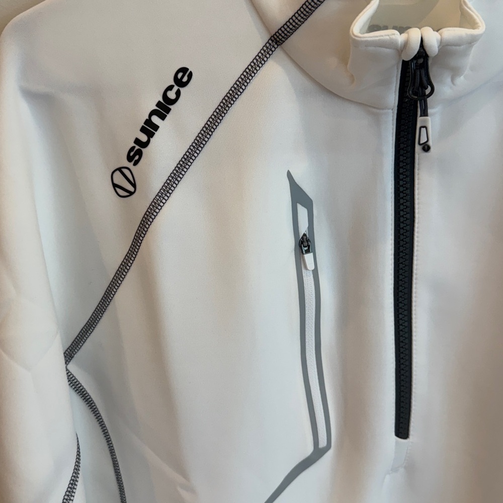 Sunice White and Gray Performance Pullover - image 2